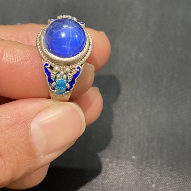 Anel Aberto Étnico Cloisonné,  - Fashion Ethnic Wear For Men avaliação e preço