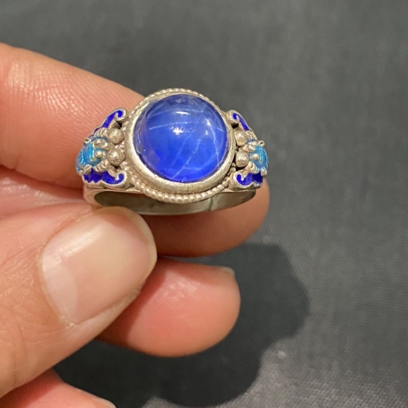 Anel Aberto Étnico Cloisonné,  - Fashion Ethnic Wear For Men avaliação e preço