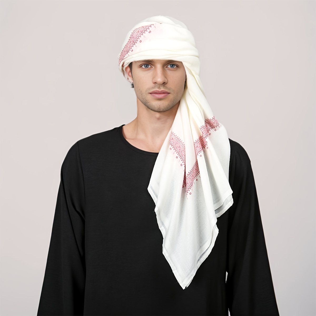 Lenço Masculino com Padrão Étn - Fashion Ethnic Wear For Men avaliação e preço