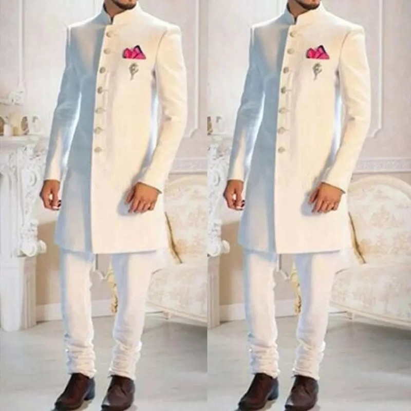 Smoking com gola branca mascul - Fashion Ethnic Wear For Men avaliação e preço