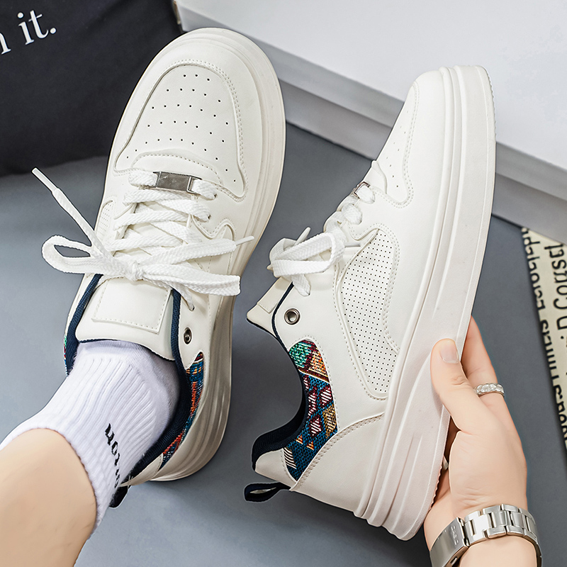 Tênis de Skate Branco Masculin - Fashion Ethnic Wear For Men avaliação e preço